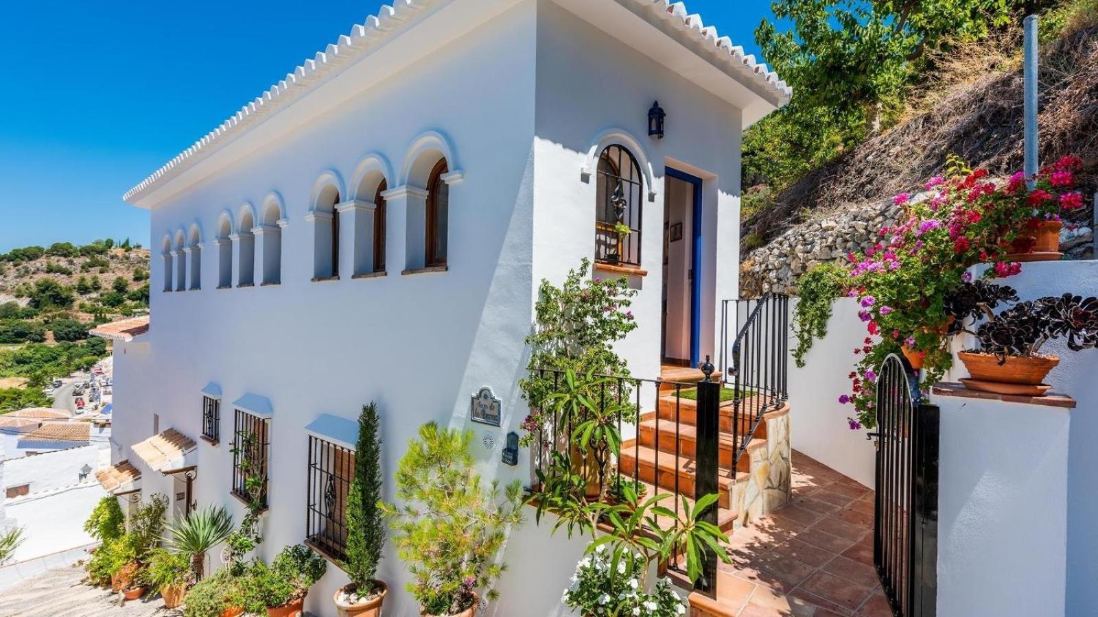 Casa Arcos De Almona Frigiliana By Ruralidays Villa Bagian luar foto