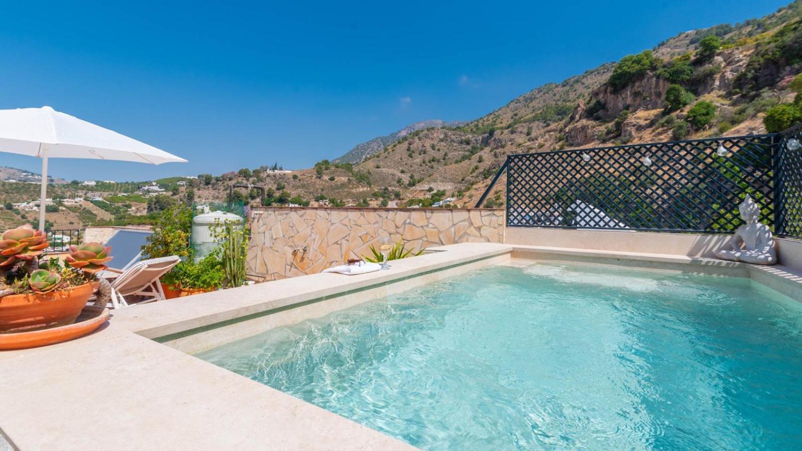 Casa Arcos De Almona Frigiliana By Ruralidays Villa Bagian luar foto
