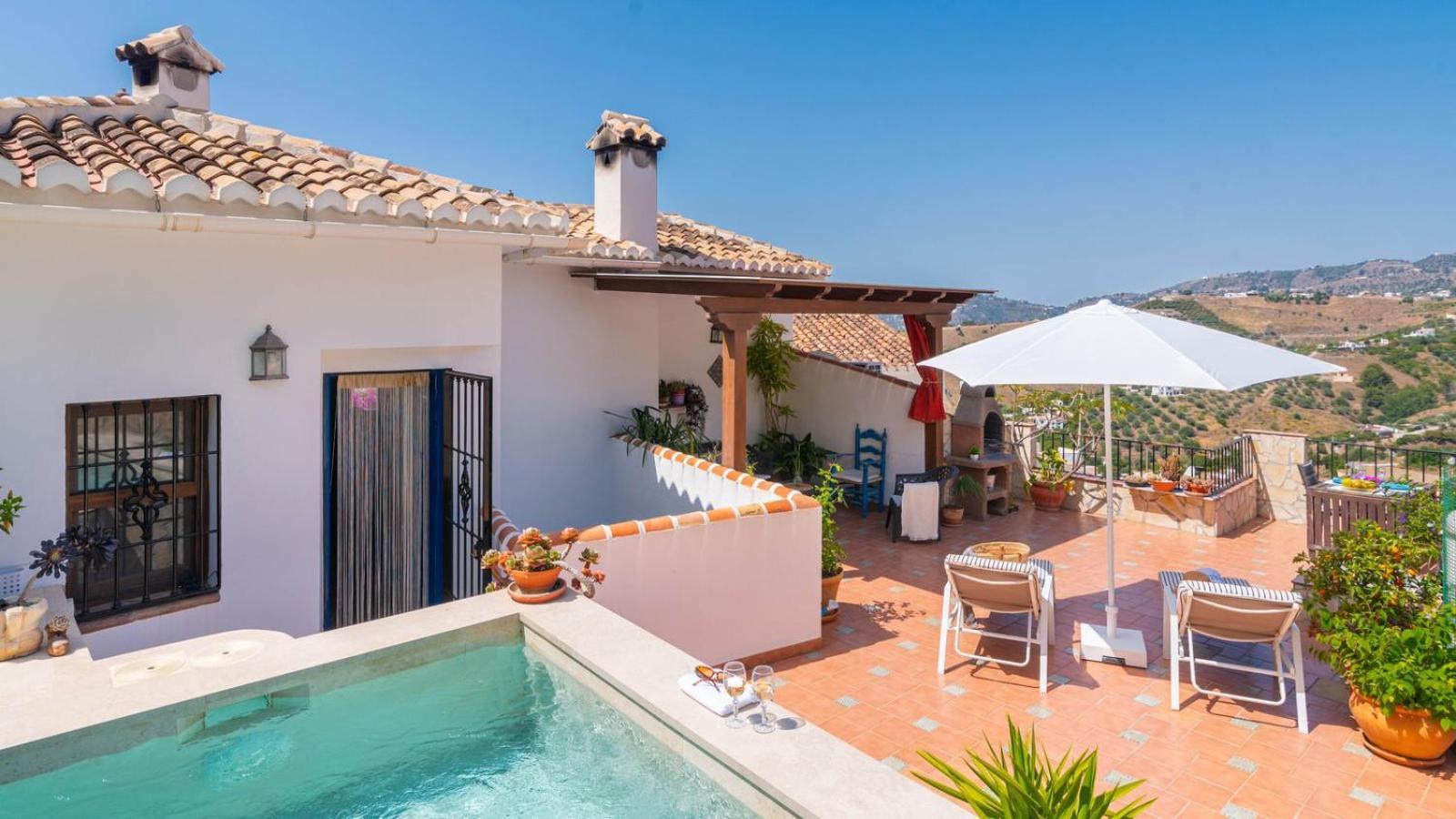 Casa Arcos De Almona Frigiliana By Ruralidays Villa Bagian luar foto