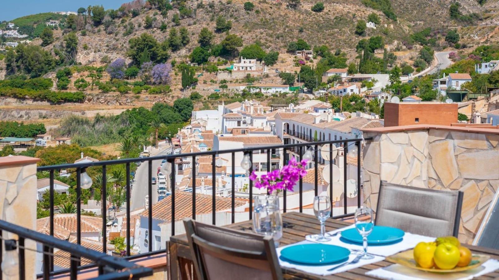 Casa Arcos De Almona Frigiliana By Ruralidays Villa Bagian luar foto