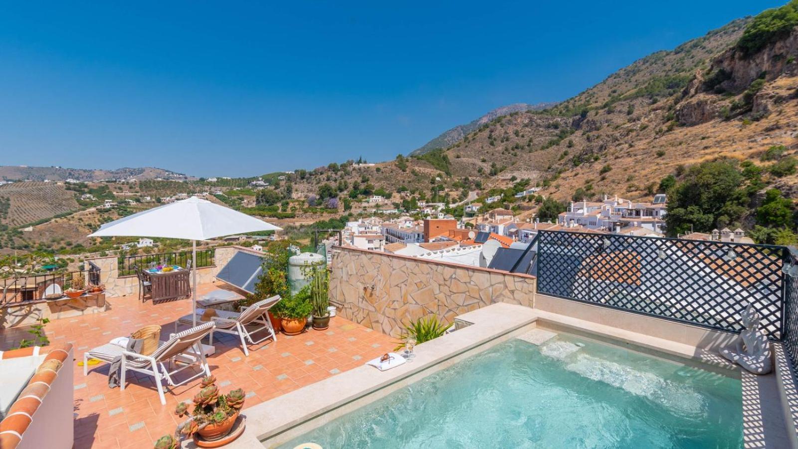 Casa Arcos De Almona Frigiliana By Ruralidays Villa Bagian luar foto
