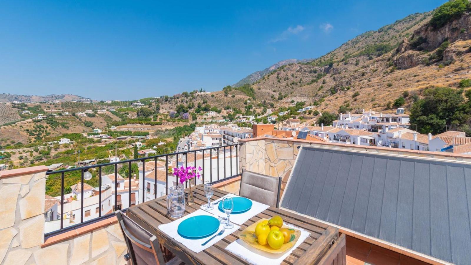 Casa Arcos De Almona Frigiliana By Ruralidays Villa Bagian luar foto